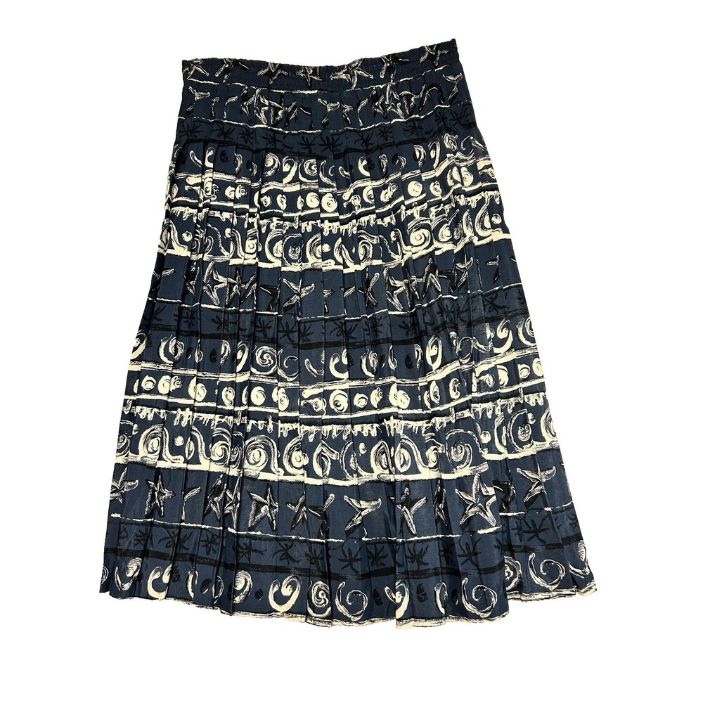 VTG 80s 90s Skirt Pleated Flowy Cottagecore Romantic Marisa Christina Size S